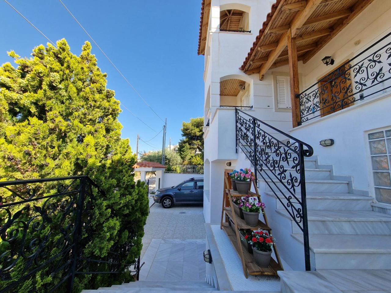 The Mirador Boutique Villa With Scenic Sea View Pórto Ráfti Exterior foto